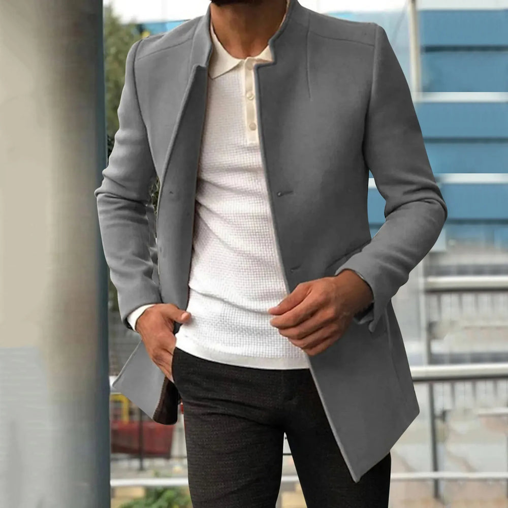 Levoire | Trench-Coat Formel Pour Hommes Gris