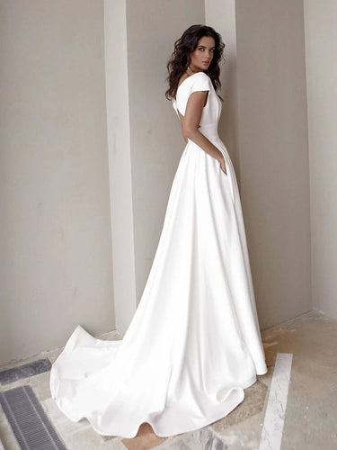 Levoire | Robe À Col V Avec Fente Latérale Taille Haute Robe De Cérémonie