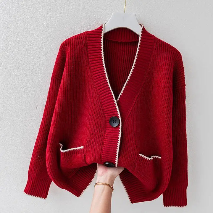 Levoire | Stylé, Grande Taille Cardigan Rot