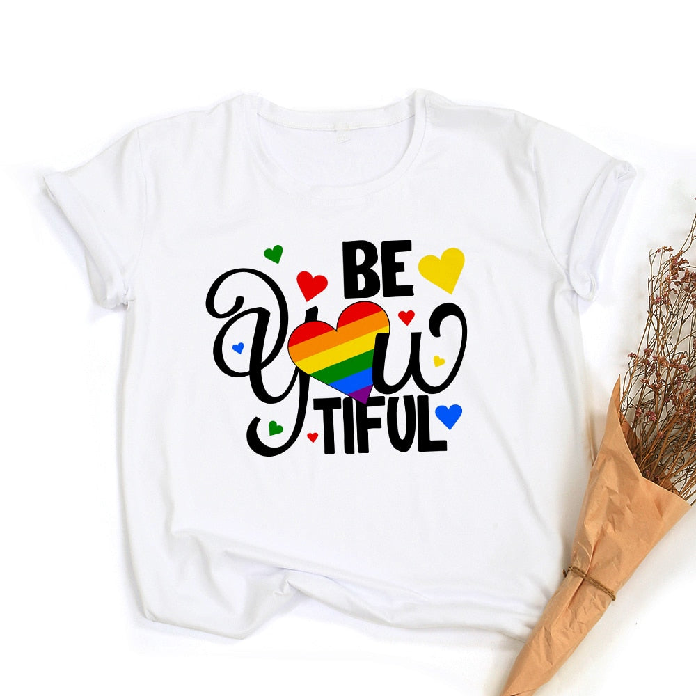 Levoire | Love Equality T-Shirt Graphique Arc-En-Ciel Lgbt Fierté Rétro Été Conception 2