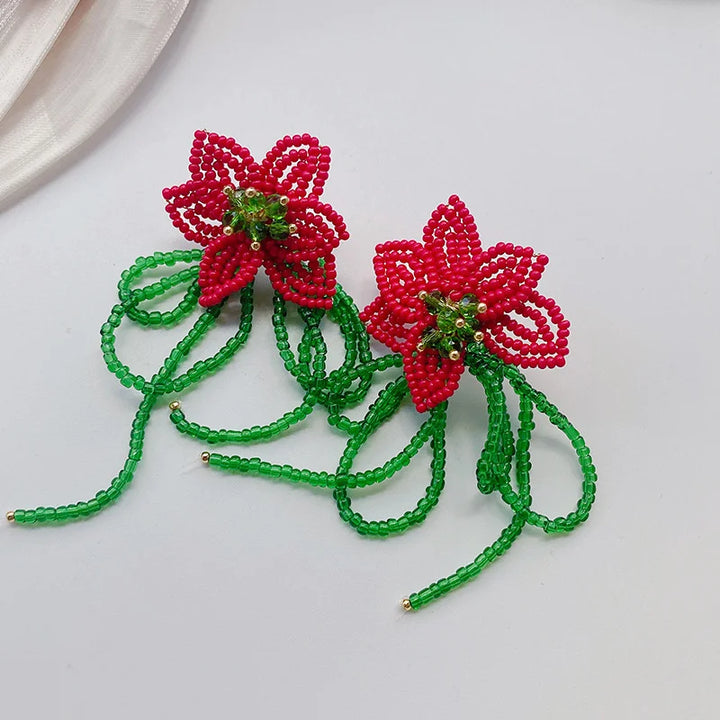 Levoire | Boucles D'Oreilles Kukkahelmi Stylish 3 - Rouge