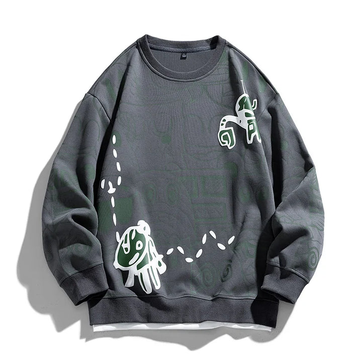Levoire | Pull Graffitone Statement Gris foncé
