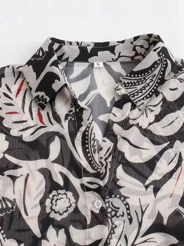 Levoire | Chemise Imprimée Confortable À Manches Longues