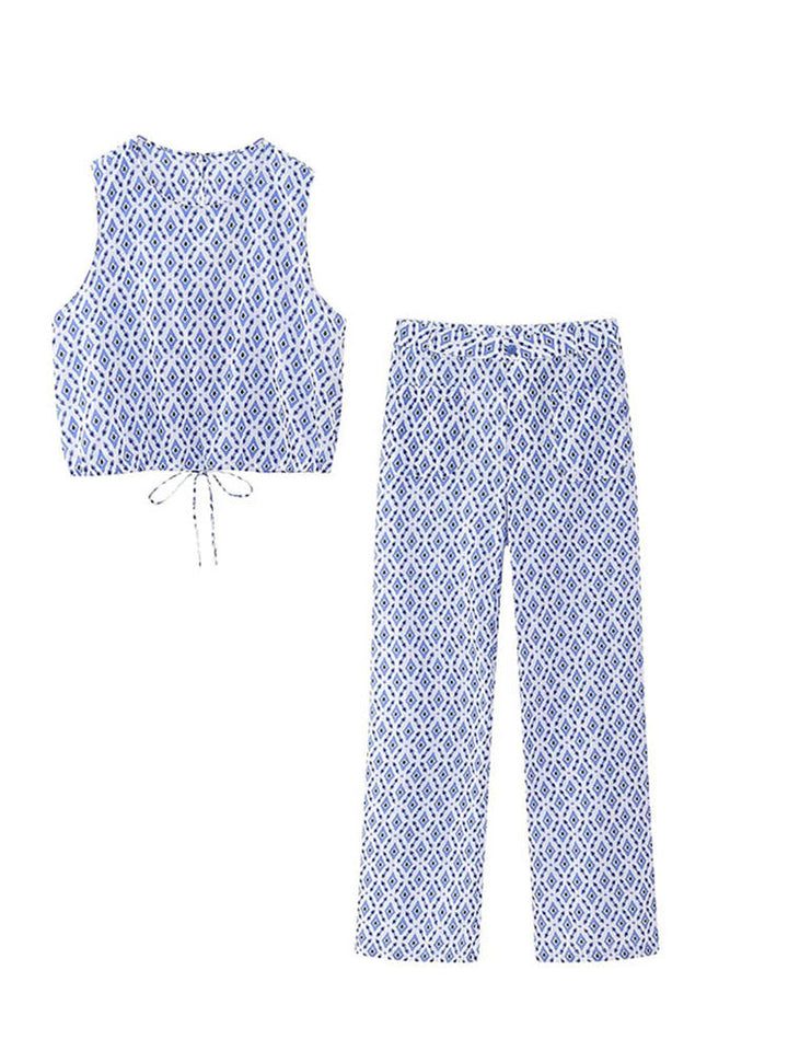 Levoire | Ensemble À Motif Carreaux Élégant Pour Une Élégance Moderne Bleu
