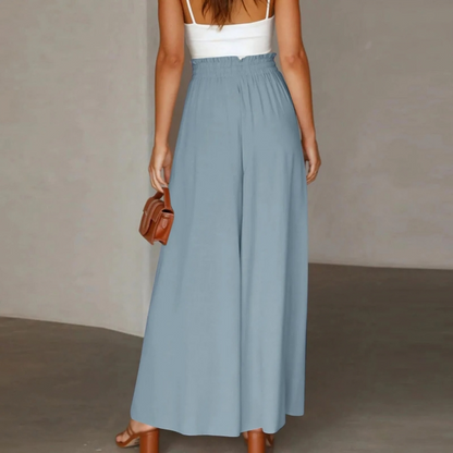 Levoire | Pantalon Ample Avec Jambes Larges, Cordon Ajustable Et Taille Élastique