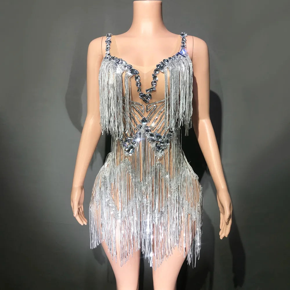 Levoire | Éclatantes Pierres En Strass Argentées Taille unique