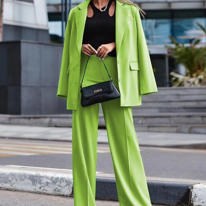 Levoire | Costume De Bureau Composé De Deux Pièces Vert