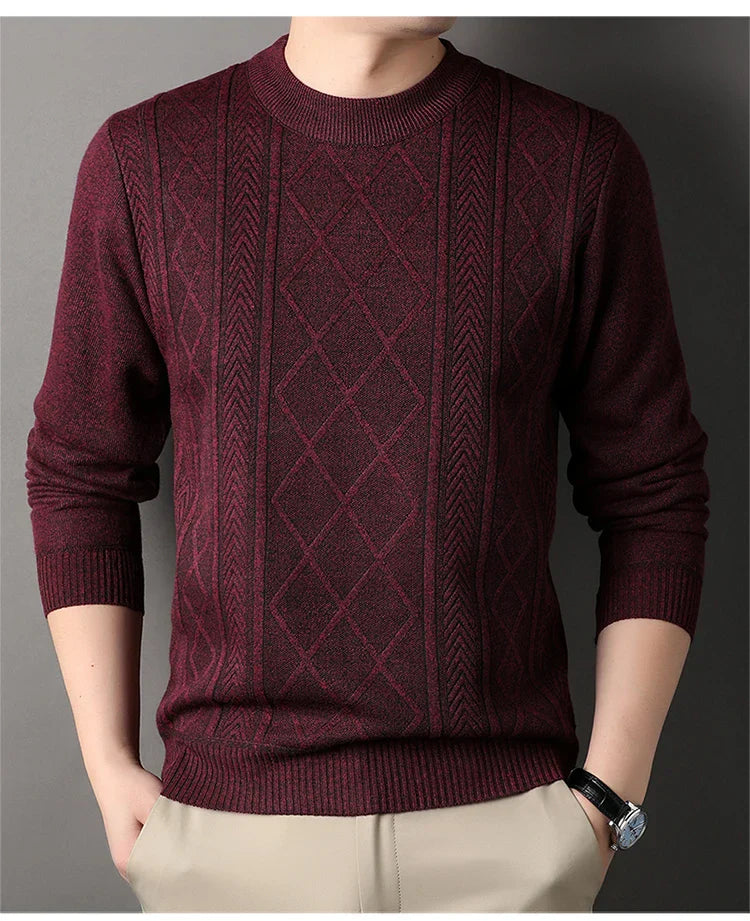 Levoire | Pull Homme 2025 Chaud Et Stylé Bourgogne