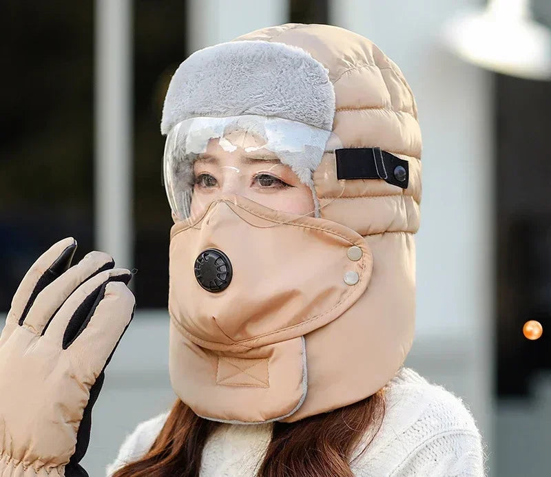 Levoire | Ski Hiver Unisexe Vent Et Lunettes Kaki