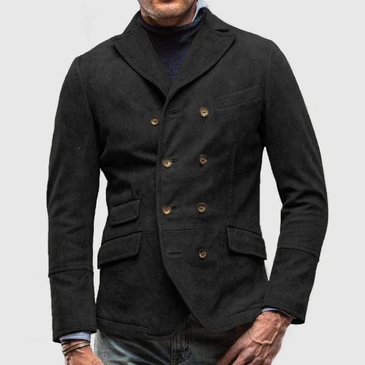 Levoire | Veste Slim Fit À Manches Longues Avec Fermeture À Boutons Noir