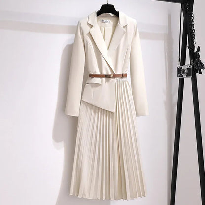 Levoire | Robe Smygkatt À Manches Longues Avec Ceinture Et Flèches Beige