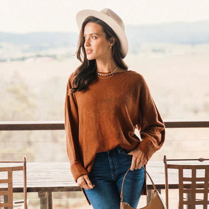 Levoire | Pull Décontracté Avec Ourlet Fendu