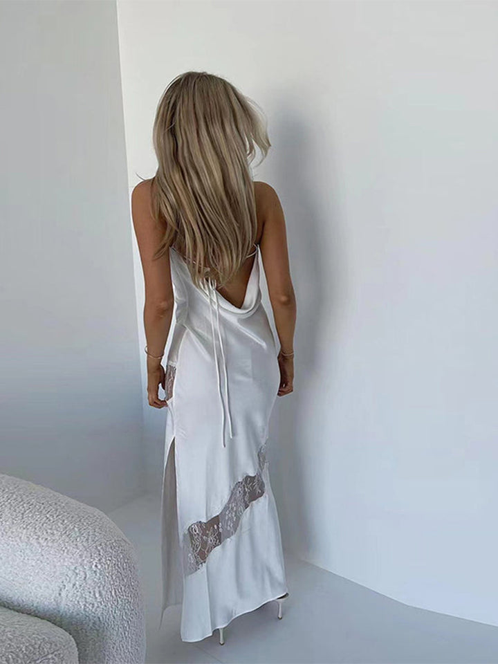 Levoire | Velours Manches Longues Off-Shoulder Midi Robes