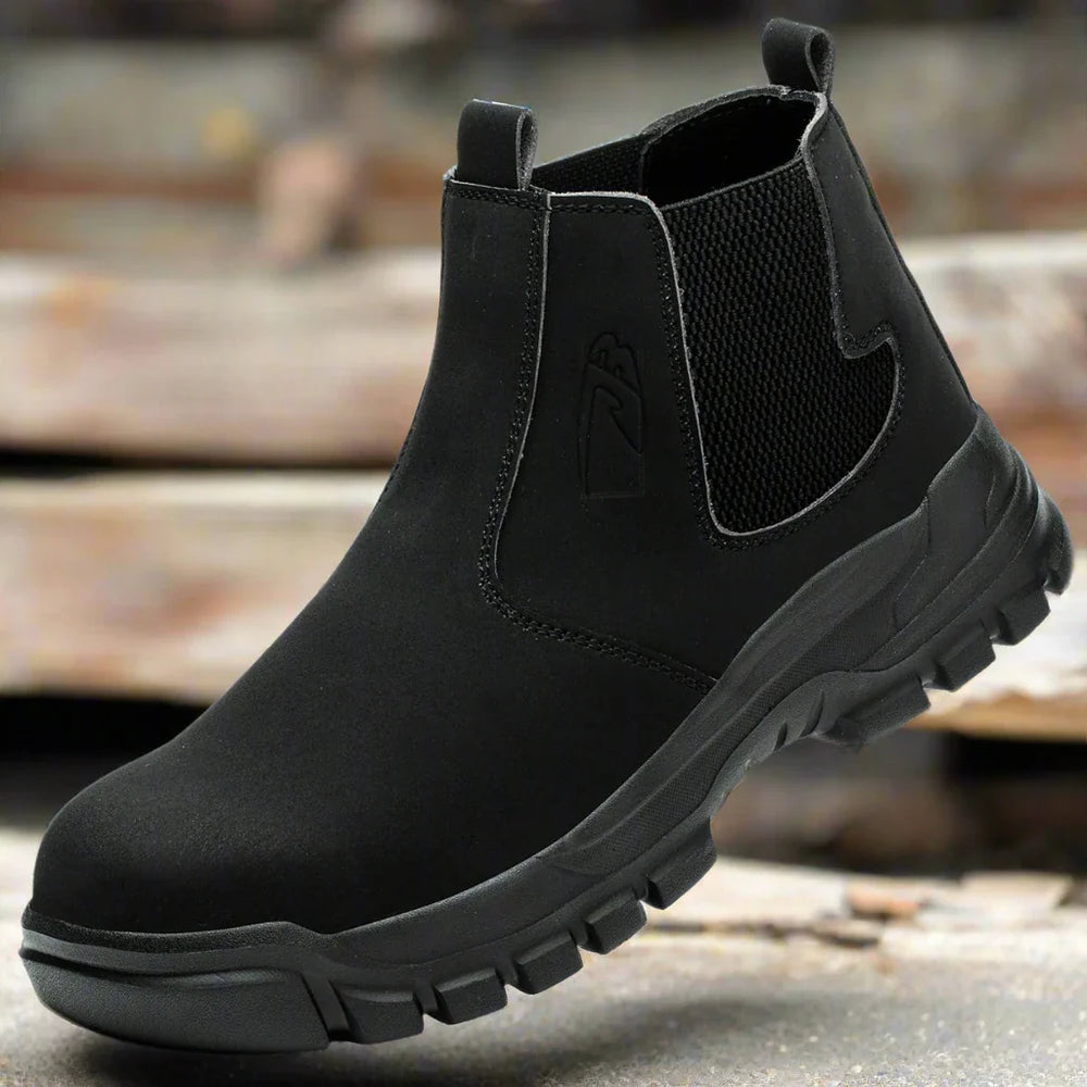 Levoire | Chaussures De Sécurité Imperméables À L'Eau Avec Un Ajustement Large Noir