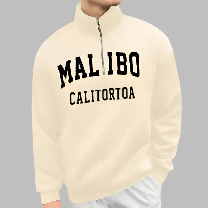 Levoire | Pull Pour Hommes À La Mode Avec Fermeture Éclair Beige