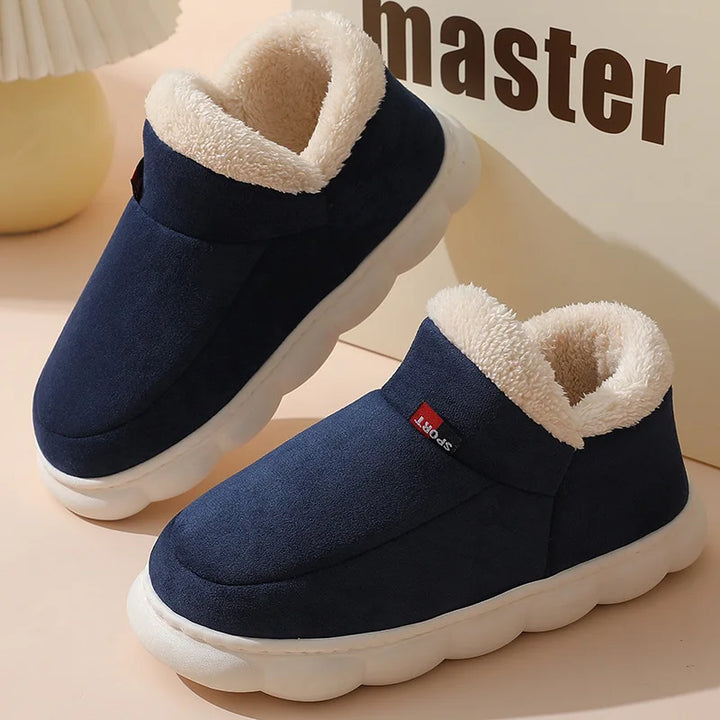 Levoire | Chaussons Hiver Douillets Marinebleu
