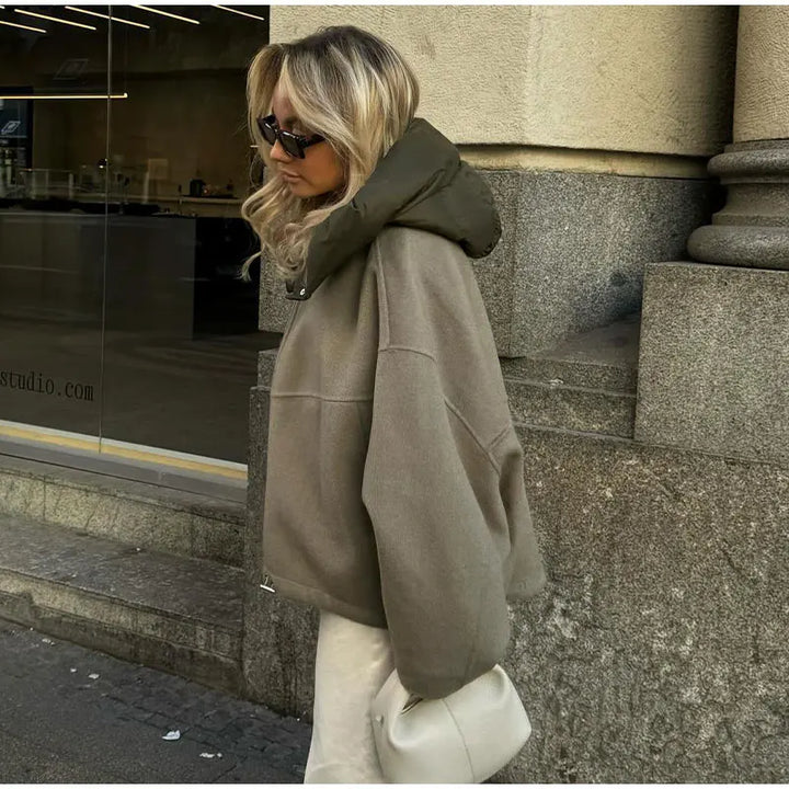 Levoire | Veste Décontractée Ample Avec Capuche