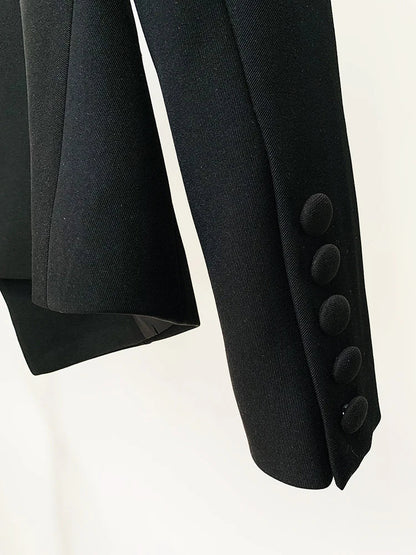 Levoire | Veste De Designer Diamants Cristal Perles Blazer Droite Pantalon