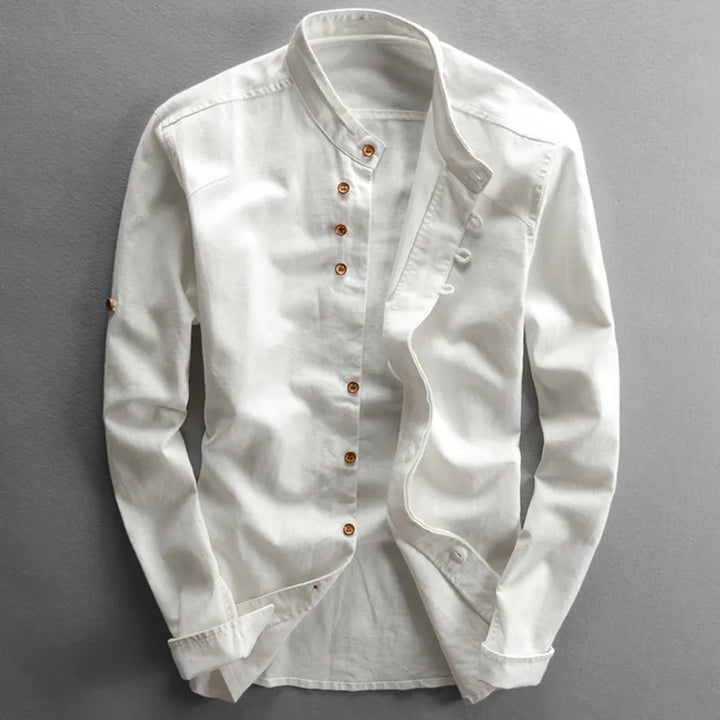 Levoire | Chemise "Katana" Japonaise Pour Hommes Blanc