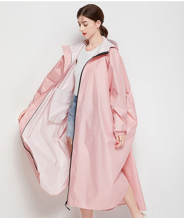 Levoire | Veste De Pluie Longue Élégante Rosa Une taille