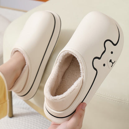 Levoire | Pantoufles En Coton Épaisse Semelle Plate