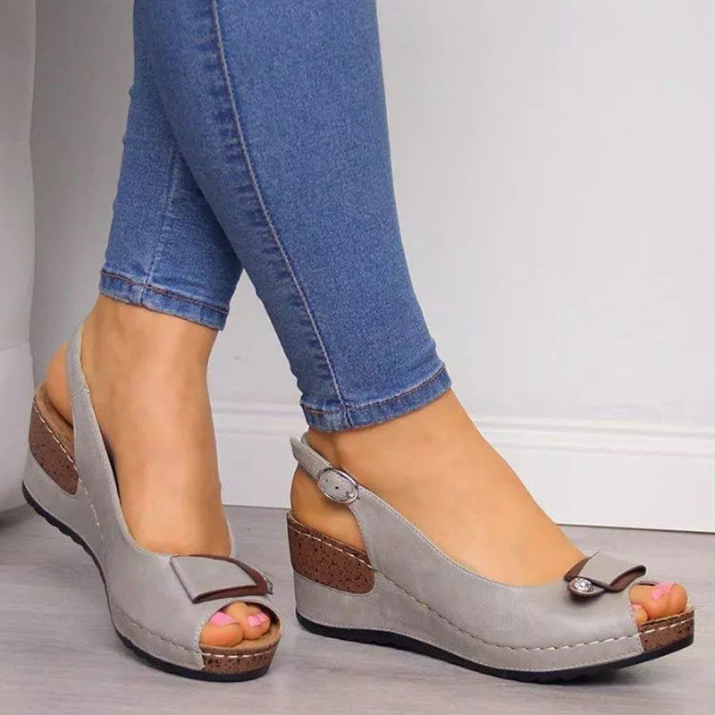 Levoire | Sandales À Talons Orthopédiques Pour Marcher Sans Douleur Gris