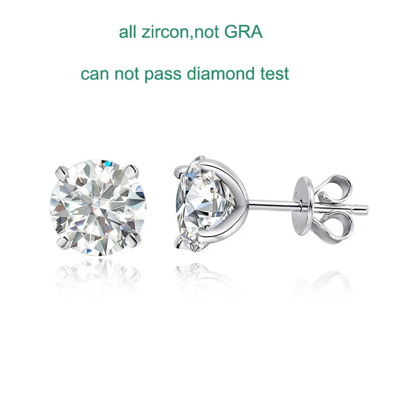 Levoire | Boucles Moissanite 0,2-2Ct tous les zircon non GRA