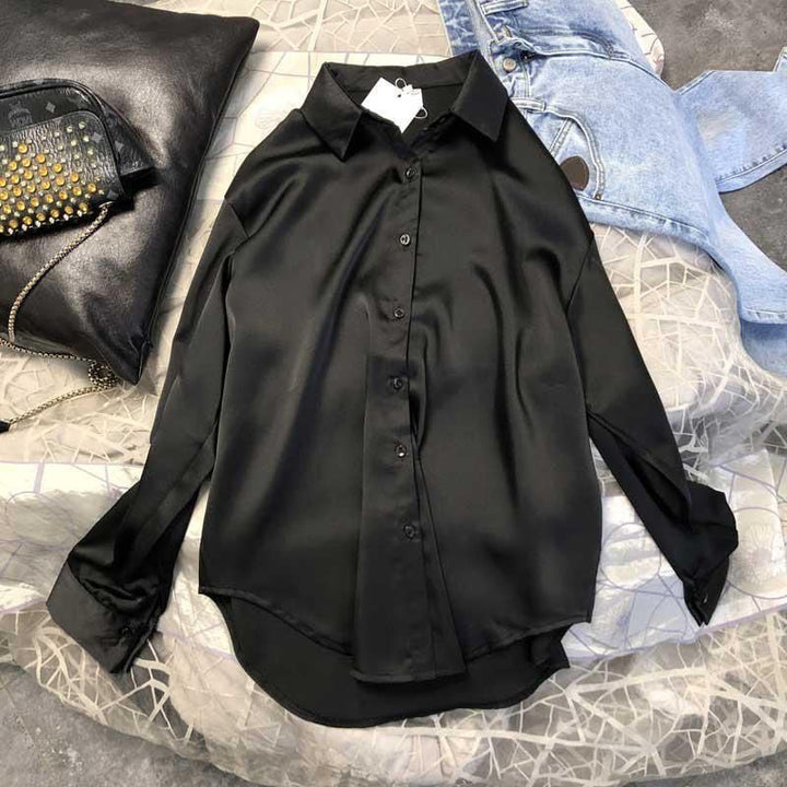 Levoire | Blouse En Soie Pour Femmes Noir