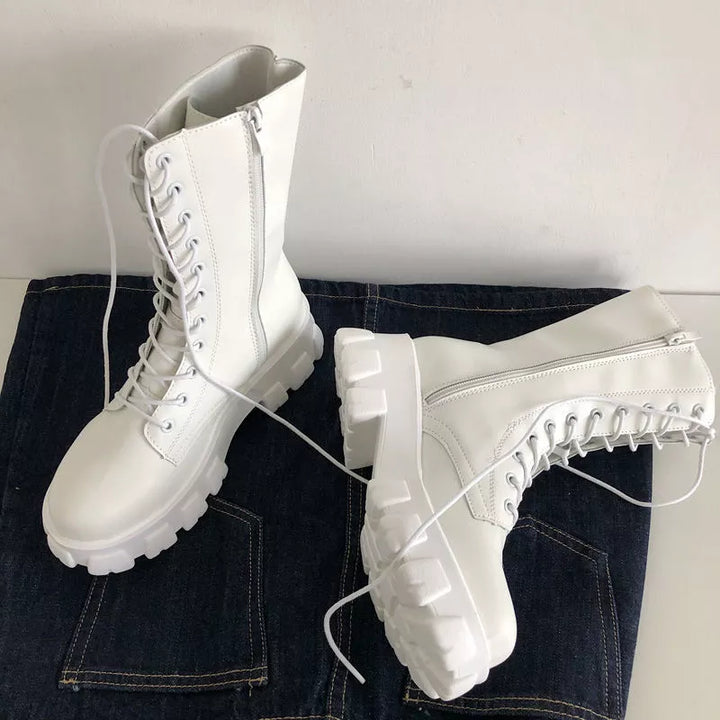 Levoire | Bottes Chunky Hautes Blanc