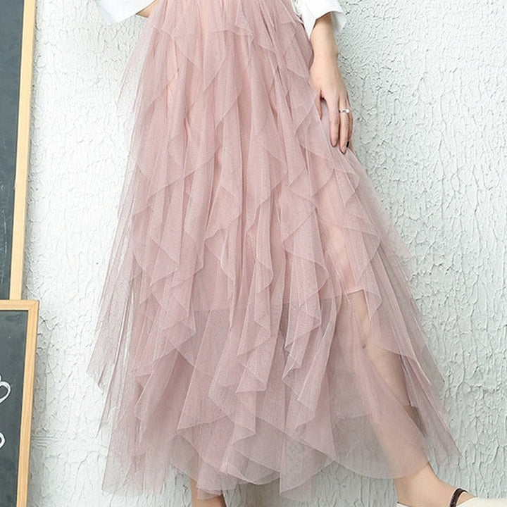 Levoire | Jupe Maxi Pour Occasions Festives Rose S-2XL