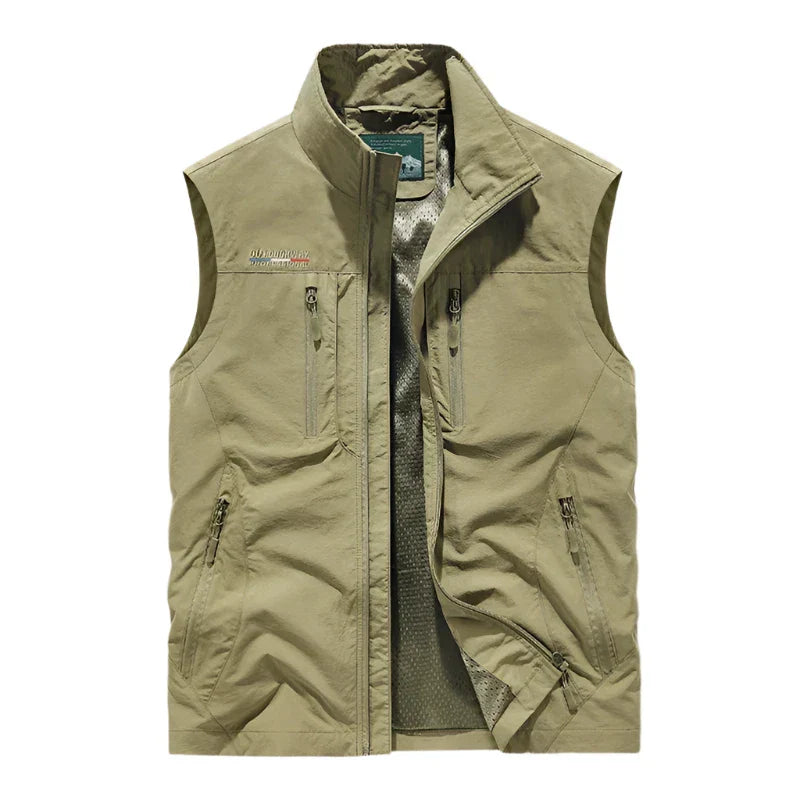 Levoire | Monilaukkupolyesterjakke Pour Hommes Khaki