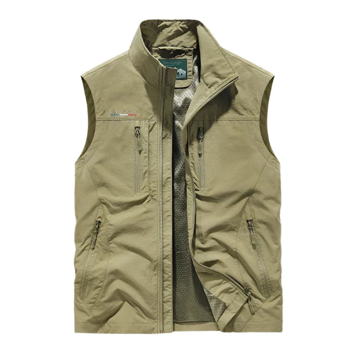 Levoire | Monilaukkupolyesterjakke Pour Hommes Khaki