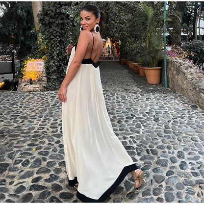 Levoire | Robe Maxi Élégante Profonde V-Cou
