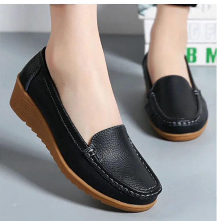 Levoire | Loafers Cuir Souple Pour Femmes