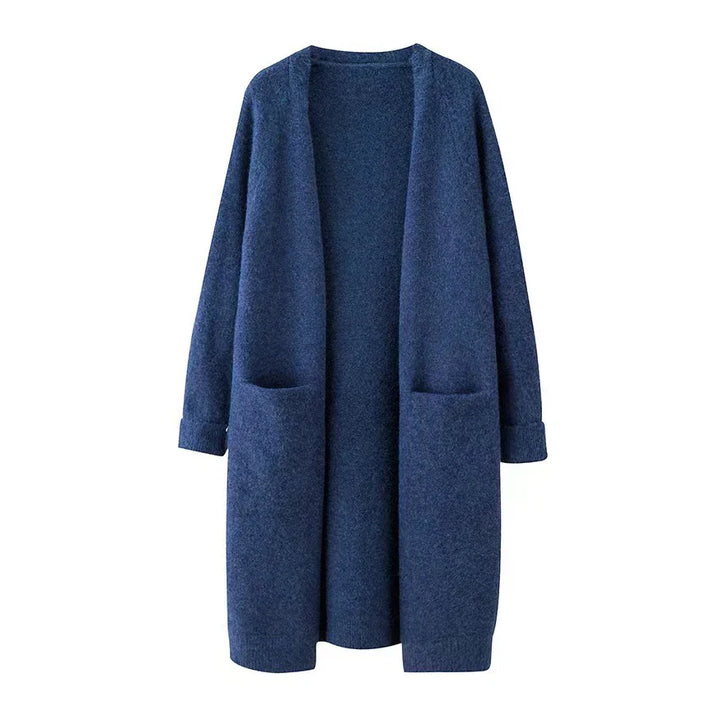Levoire | Pull En Tricot Confortable Avec Poches Bleu Universel