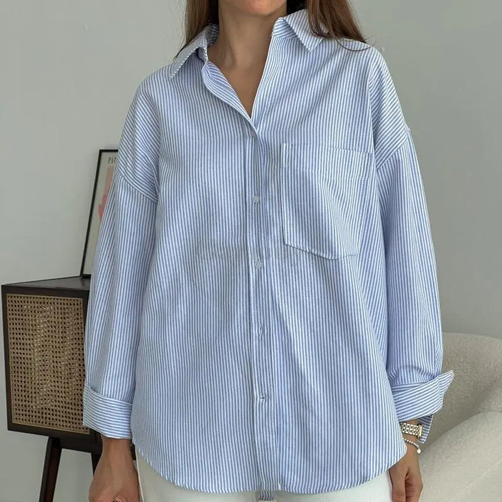 Levoire | Chemises Bleues rayures