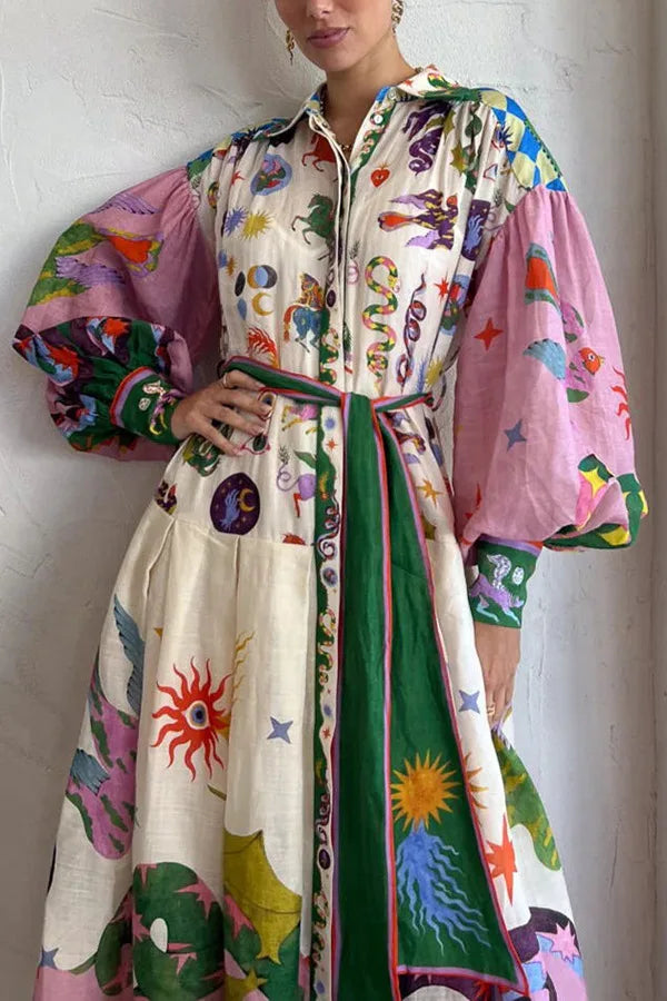 Levoire | Robe Plissée dans le Style Rétro Français