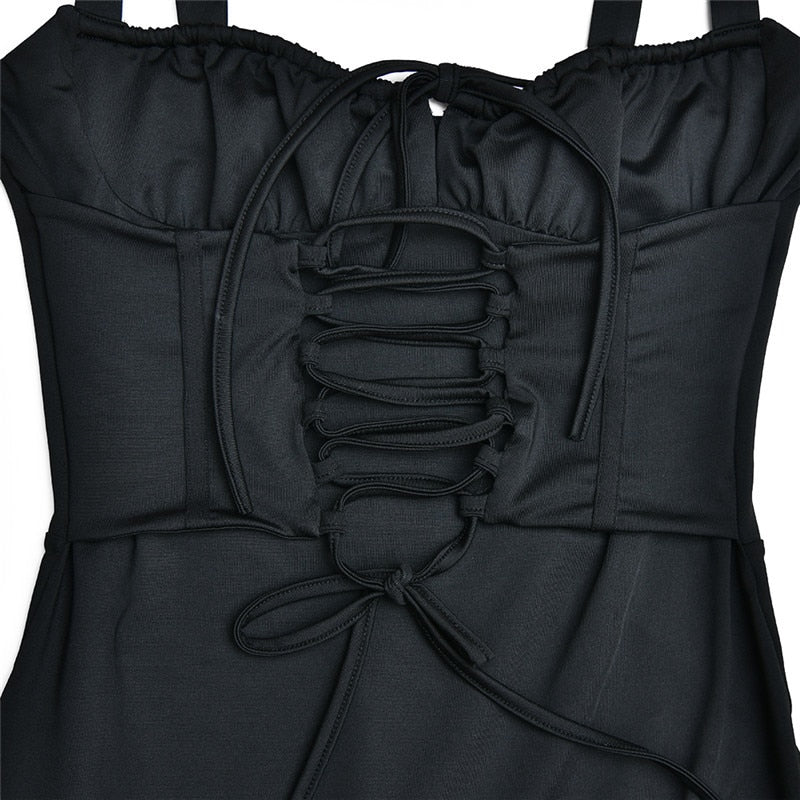 Levoire | Corset À Lacets Sans Bretelles Robe Midi