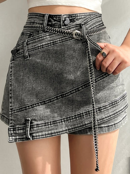 Levoire | Short Superposé Élégant Pour Femme - Gris Gris