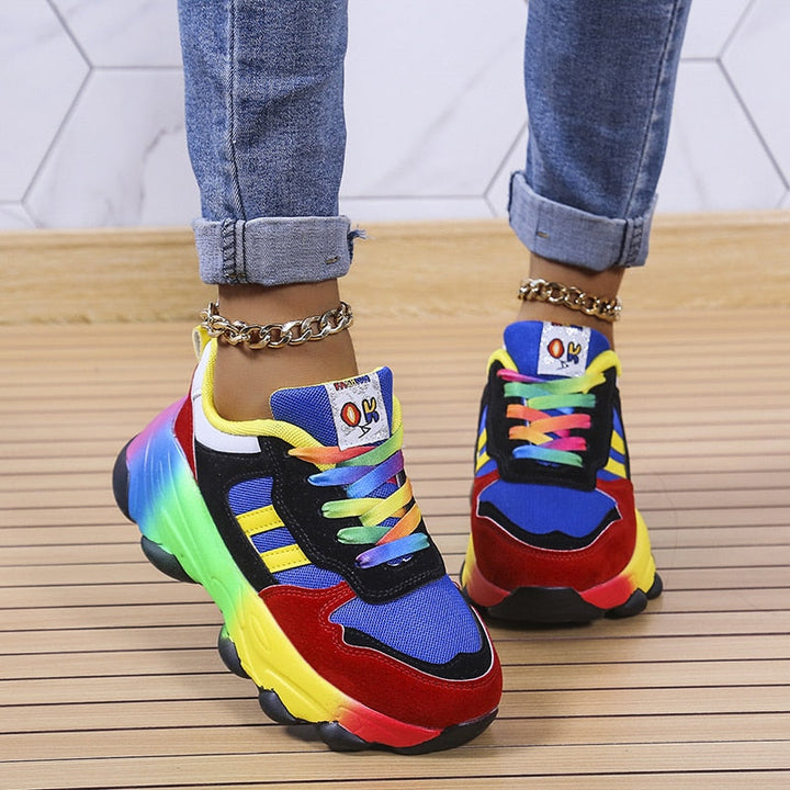 Levoire | Baskets Colorées Pour Femmes Bleu
