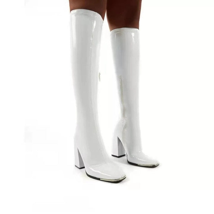 Levoire | Bottes De Pluie Confortables À Fermeture Éclair Sans Glisse Blanc
