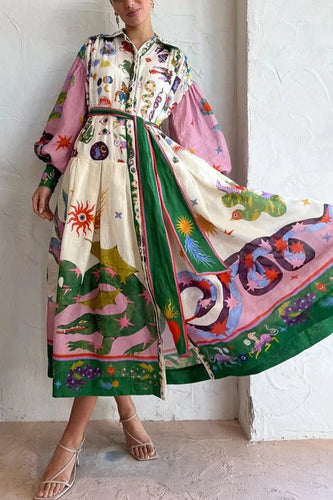 Levoire | Robe Plissée dans le Style Rétro Français