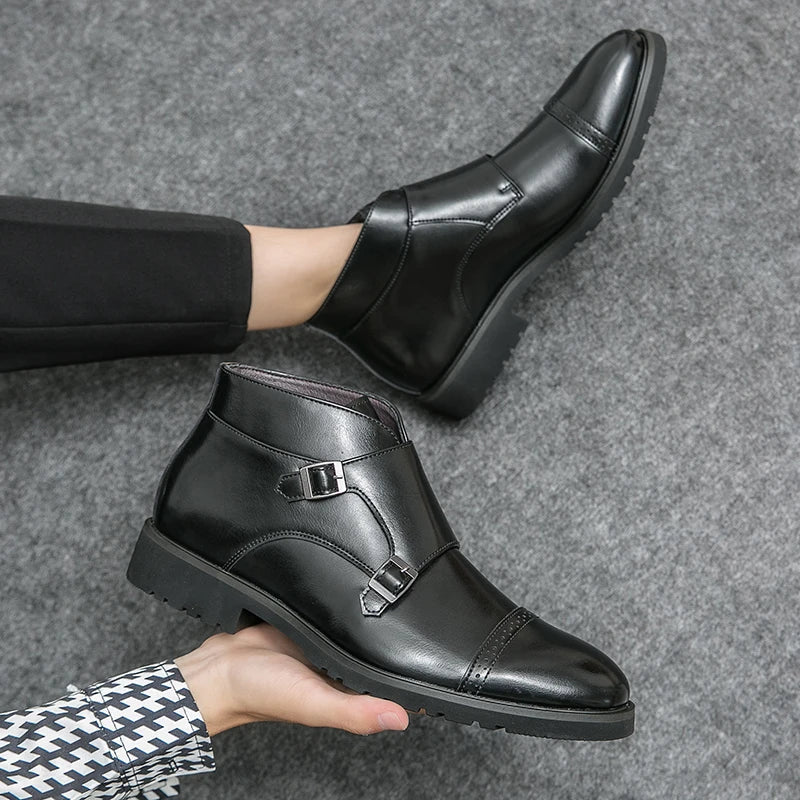 Levoire | Bottes en cuir à deux boucles