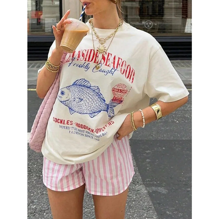 Levoire | T-Shirt Streetwear Surdimensionné Blanc