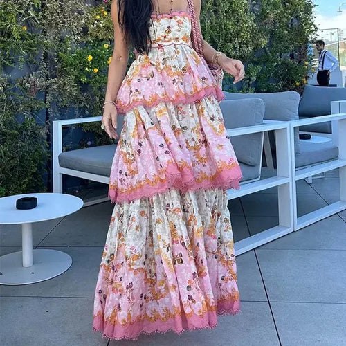 Levoire | Joueuse robe fleurie etagée