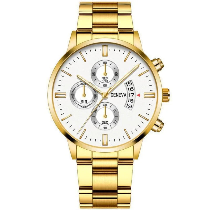 Levoire | Montre Luxe Homme Blanc Doré