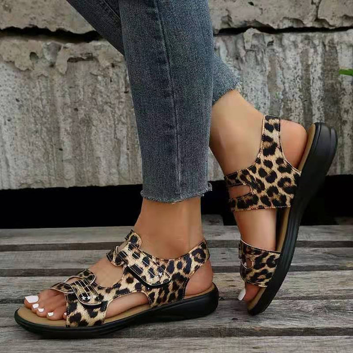 Levoire | Sandales De Loisirs Orthopédiques Leopard