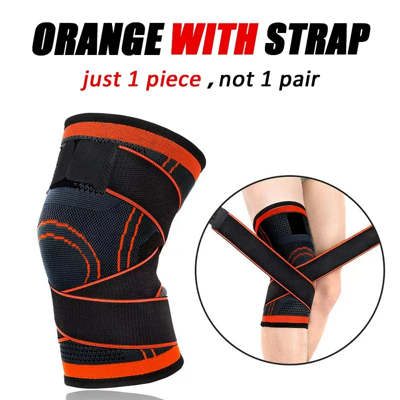 Levoire | Genouillère De Sport Orange avec des bretelles