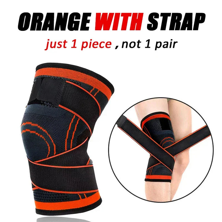 Levoire | Genouillère De Sport Orange avec des bretelles