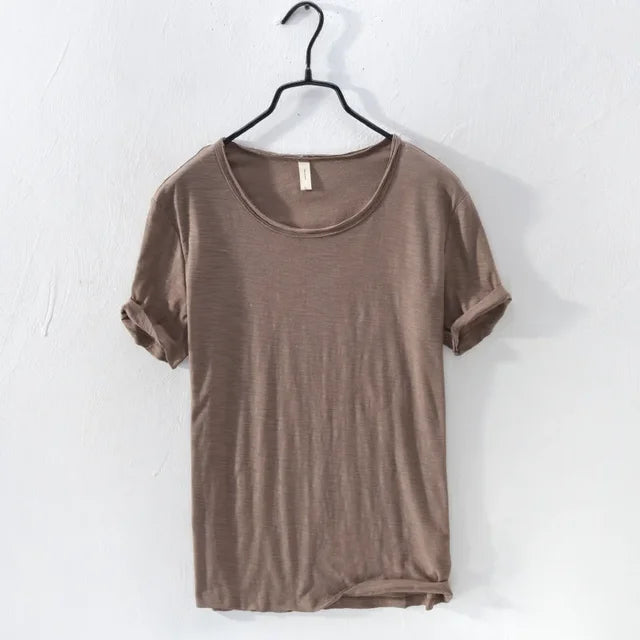 Levoire | T-Shirt Homme Slim Fit En Coton Café